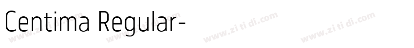 Centima Regular字体转换